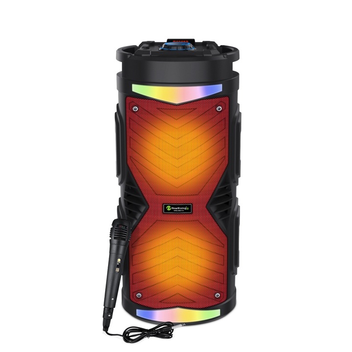 Boxa portabila NewRixing NRG6601A, 20W, IPX6, Karaoke, Bluetooth, Negru
