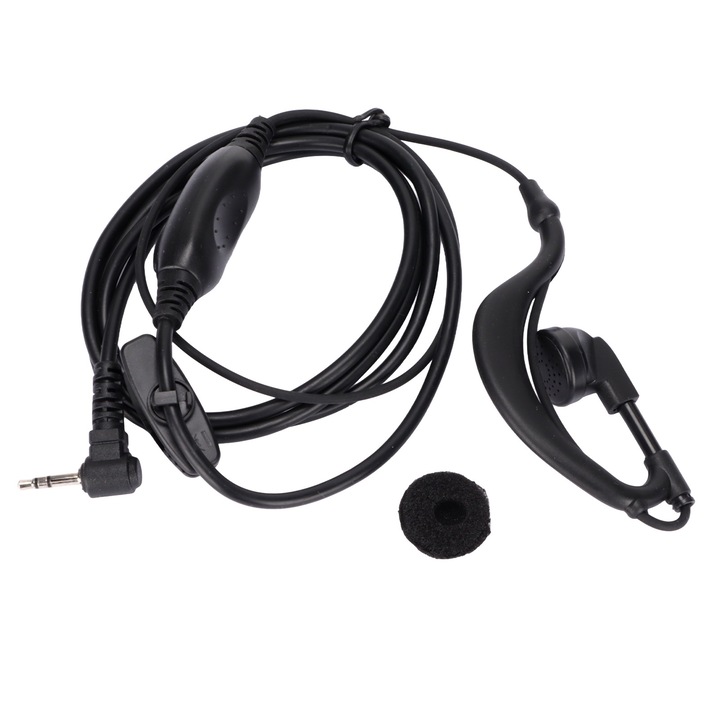 Walkie Talkie Мултифункционална слушалка 2,5 mm G-образна щипка Двупосочна радио слушалка за Motorola