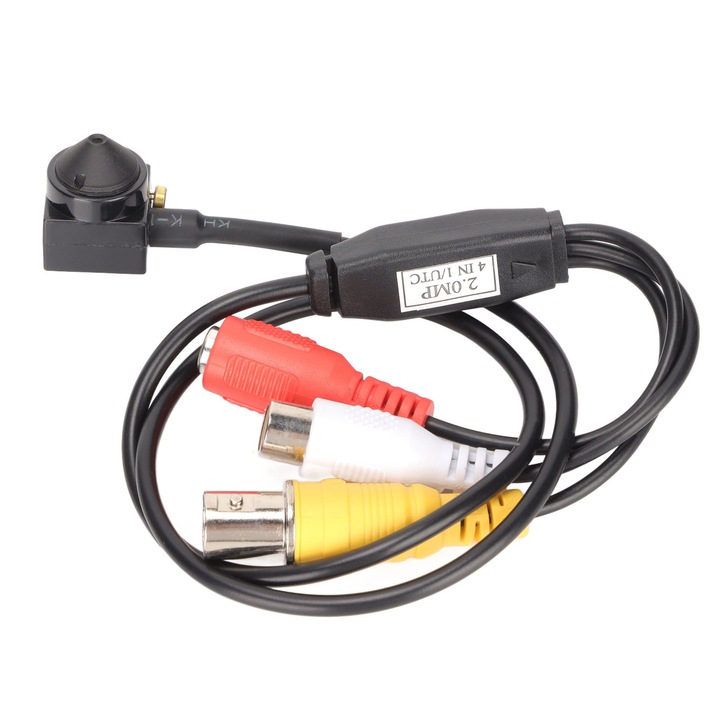 Camera de supraveghere wireless, Jormftte, 1080P, detectie miscare, functie de rotatie, alb
