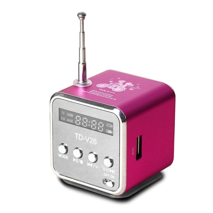 Boxa Portabila, Mini, Wireless, Rezistenta la apa, Autonomie 4 ore, gri