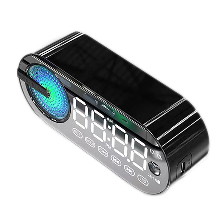 Boxa portabila Bluetooth, textura de panza X25new patrata, apeluri hands free, card TF, AUX, verde