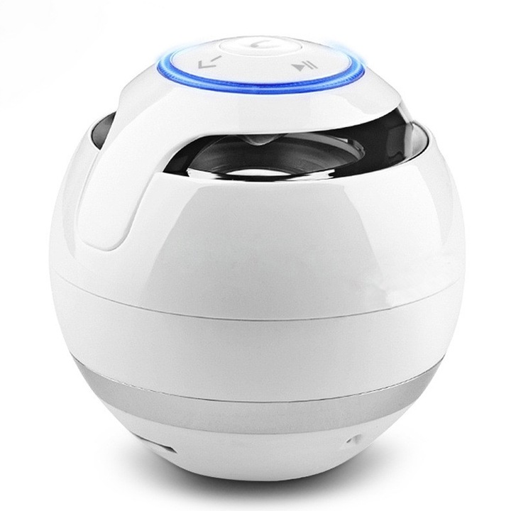 Boxa portabila T&G TG344, LED Light, TWS, Bluetooth, Portocaliu