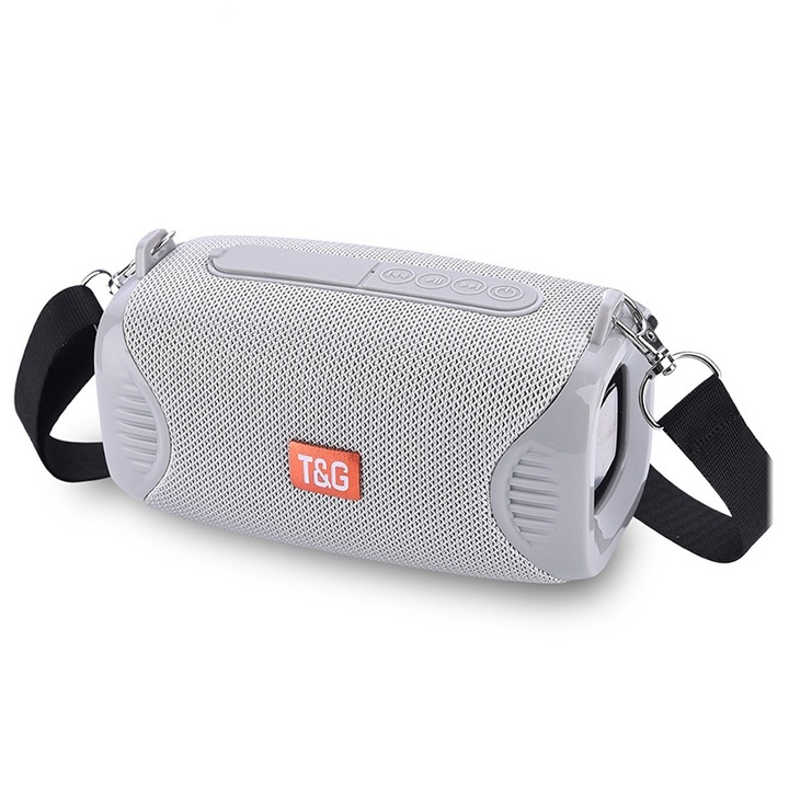 Boxa portabila WEKOME D40 Sound Pulse, 5W, Bluetooth, Efect de lumina colorata, Portabila, Alb