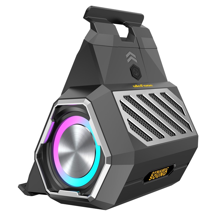 Boxa portabila Ulefone PAD 3 PRO, Subwoofer, Bluetooth 5.0, Wireless Charger, Negru