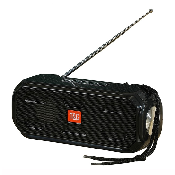 Boxa portabila Bluetooth, BT811 Mini din lemn, slot pentru card TF, port AUX, gri argintiu