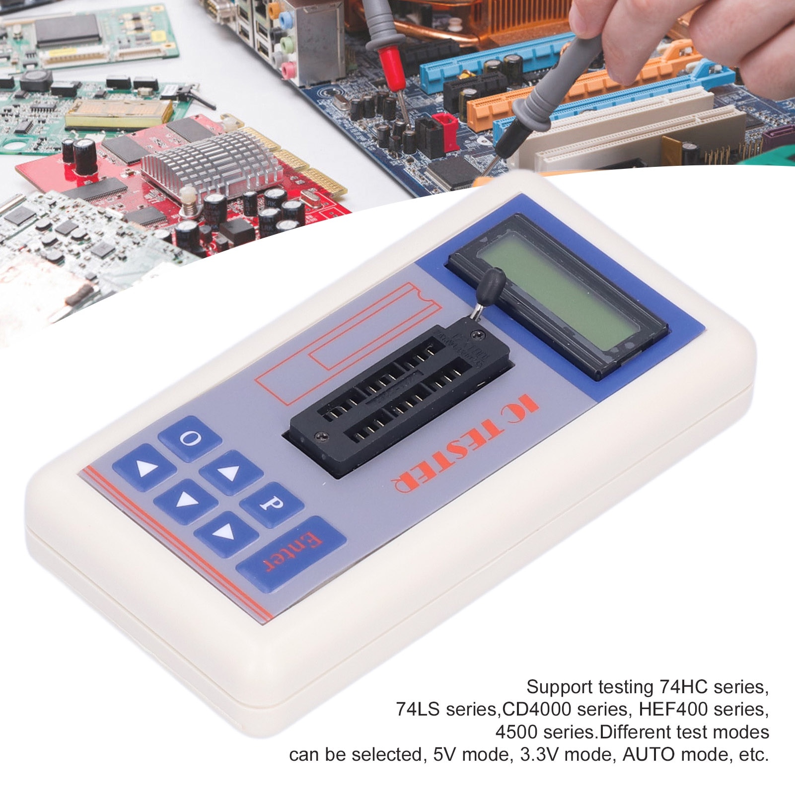 Tester Per Circuiti Integrati TSH-06F - Misuratore Transistor Con Modalità Auto 5V/3.3V Per Microelettronica - Foto 10