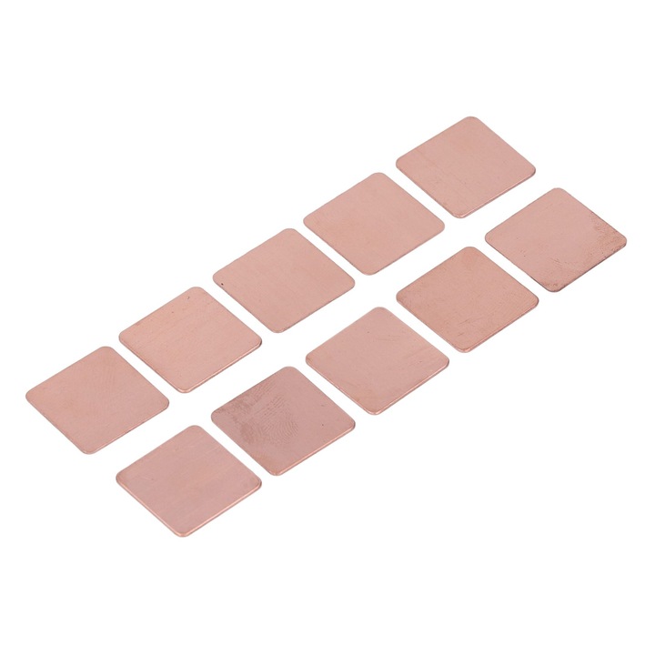 20 darabos réz alátét készlet, Jormftte, 20x20mm, magas hővezető képesség
