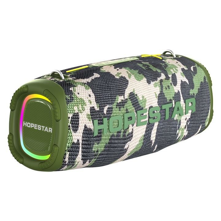 Boxa portabila HOPESTAR A6 Max, IPX6, Bluetooth 5.0, 30W, Autonomie 10 ore, Camuflaj