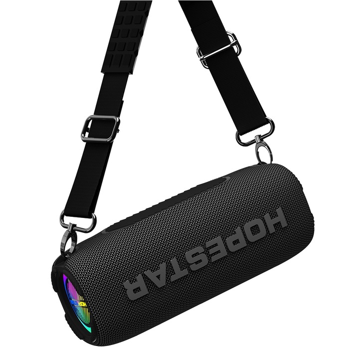 Boxa portabila HOPESTAR P32Max, 55W, IPX6, Bluetooth, Autonomie 10 Ore, Negru