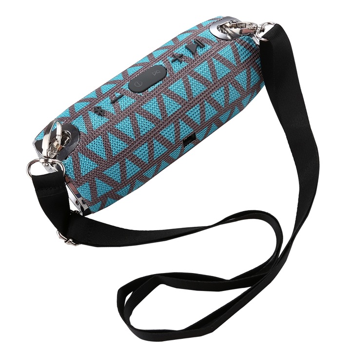 Boxa portabila A+ A12, Bluetooth V4.1, Hands-free, Suport card TF, albastru