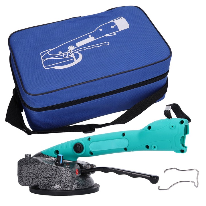 Vibrator pentru placi ceramice Enforose, 10 viteze, frecventa 0-150Hz/s, cu ventuza, set scule