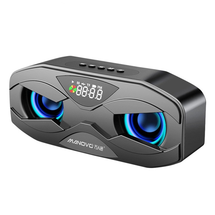 Boxa portabila QY08 A+ Bone Conduction, Bluetooth 5.0, Autonomie 8 ore, IPX6, albastru