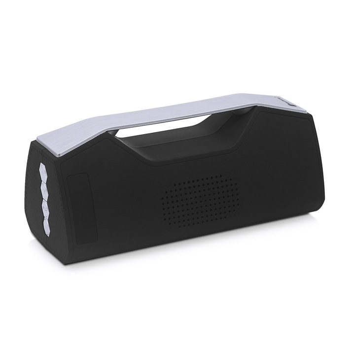 Boxa portabila NewRixing NR-2028, Bluetooth Stereo, TWS, Lumini, Negru