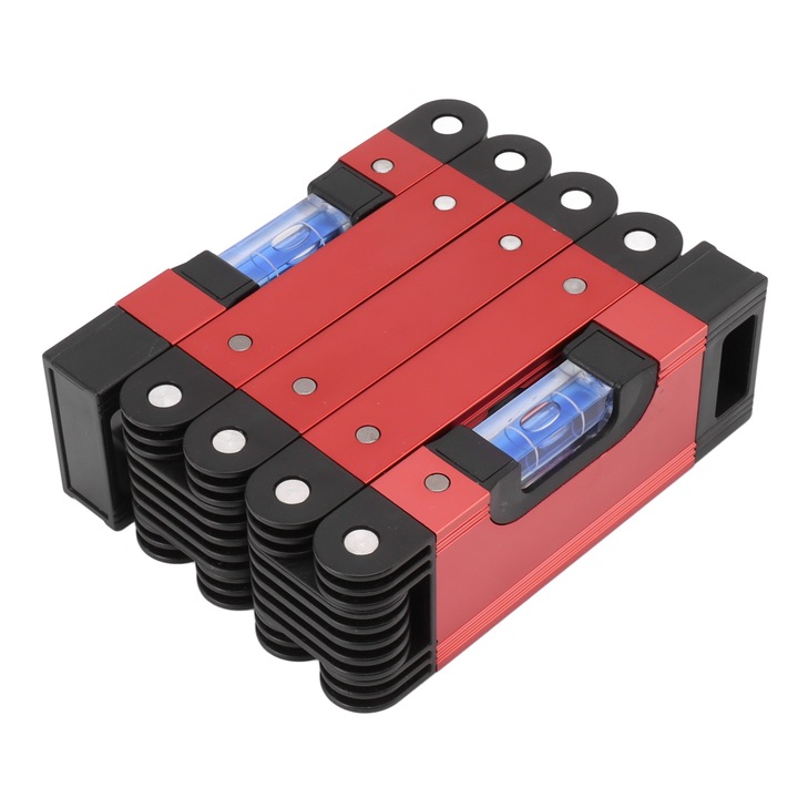 Unelte de masura, Enforose, nivel de masurare pliabil, 4 bule de nivel, aluminiu, 28in