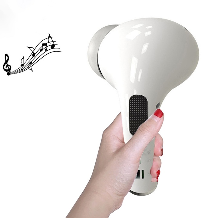 Boxa portabila ZXL-G50 Mini Mirror Alarm, Bluetooth 5.0, Suport card TF, Alarma, Roz