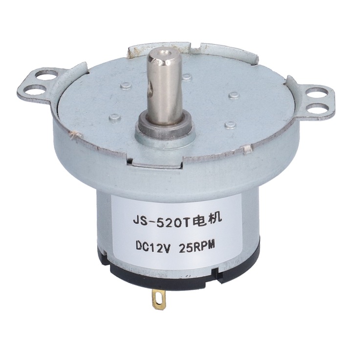 Motor DC JS‑520T Motor electric cu greutate redusa si zgomot redus pentru incalzitoare Aer conditionat DC12V 25RPM Enforose