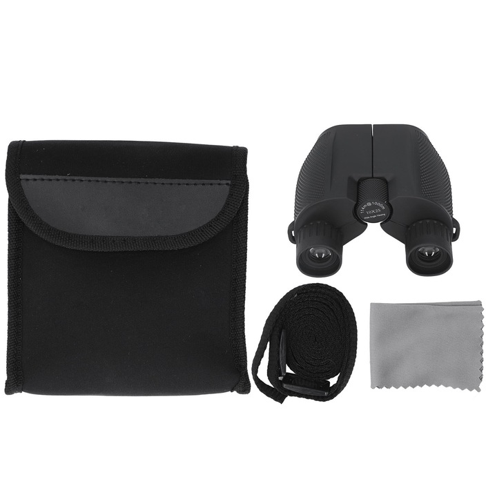 Бинокъл, longziming, 8x10x, 25mm, черен, водоустойчив