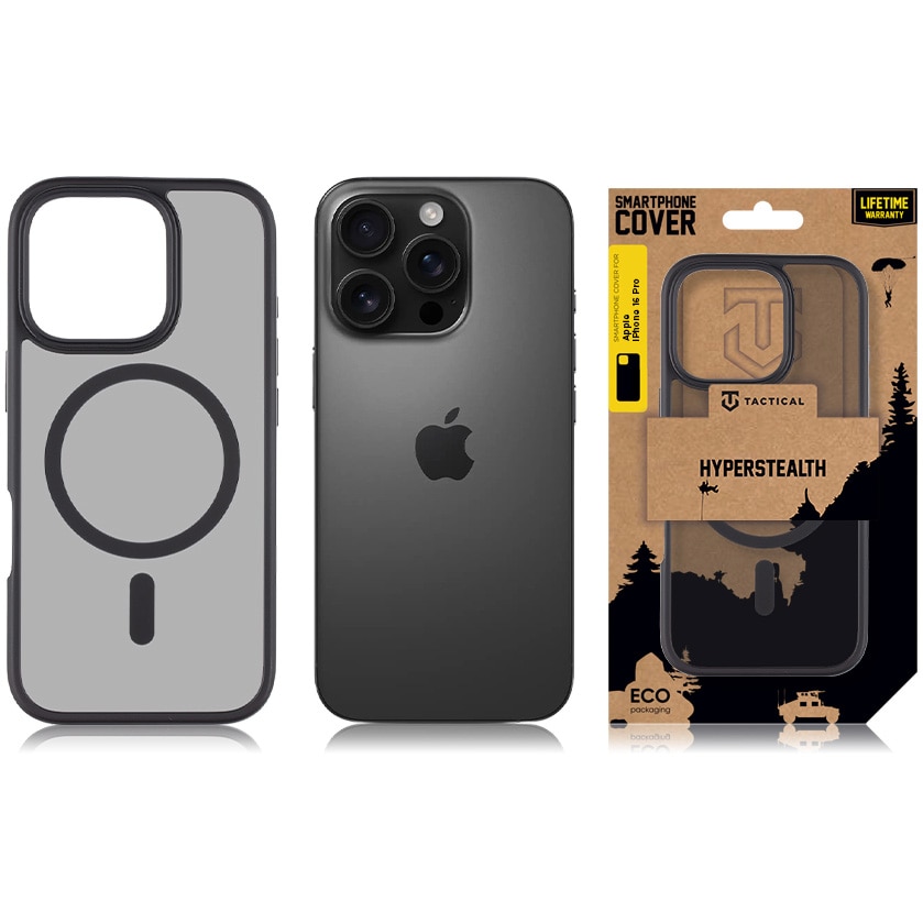 Husa de protectie Tactical MagForce Hyperstealth pentru iPhone 16 Pro, Gri