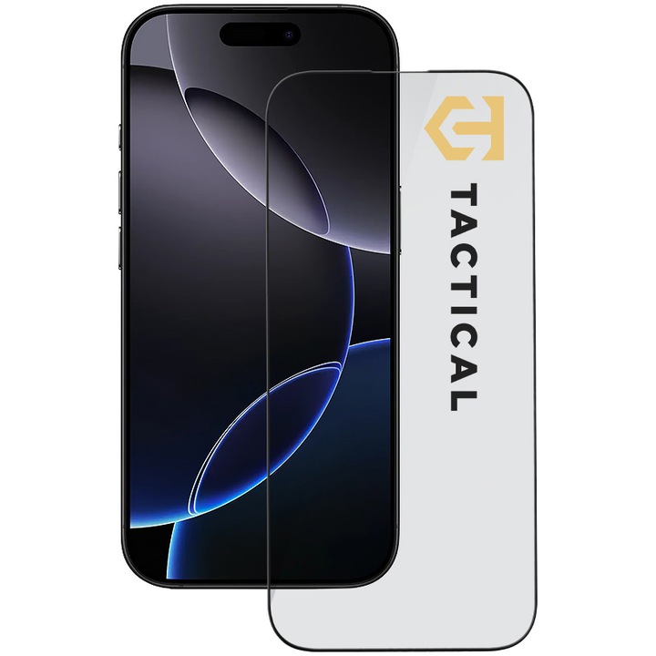 Tactical Glass Shield 5D Apple iPhone 16 Pro készülékhez fekete
