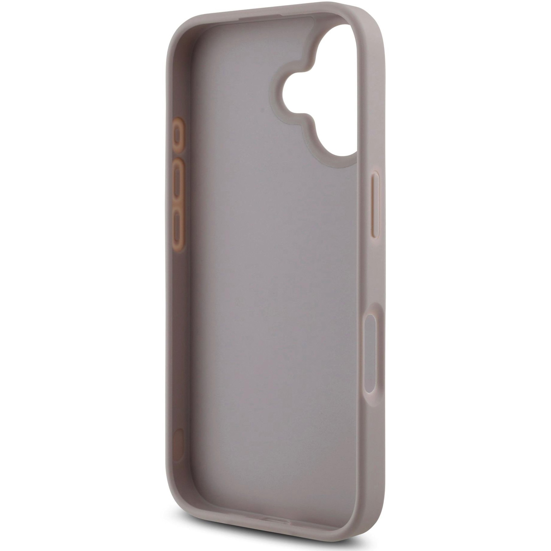 Husa de protectie Guess PU 4G Metal Logo pentru iPhone 16, Roz