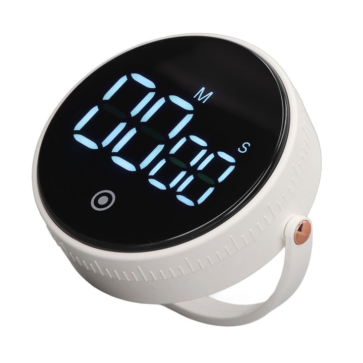 Jormftte digitális konyhai időzítő, állítható, változtatható hangerő, fehér, 99 perc