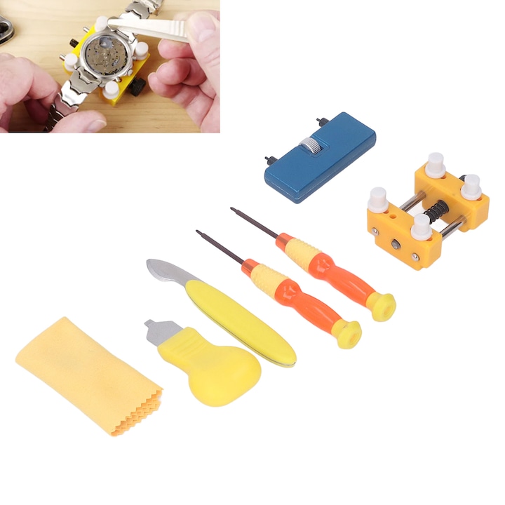 Óra hátlap javítókészlet. Professzionális óra hátlap eltávolító javítóeszköz akkumulátorcseréhez