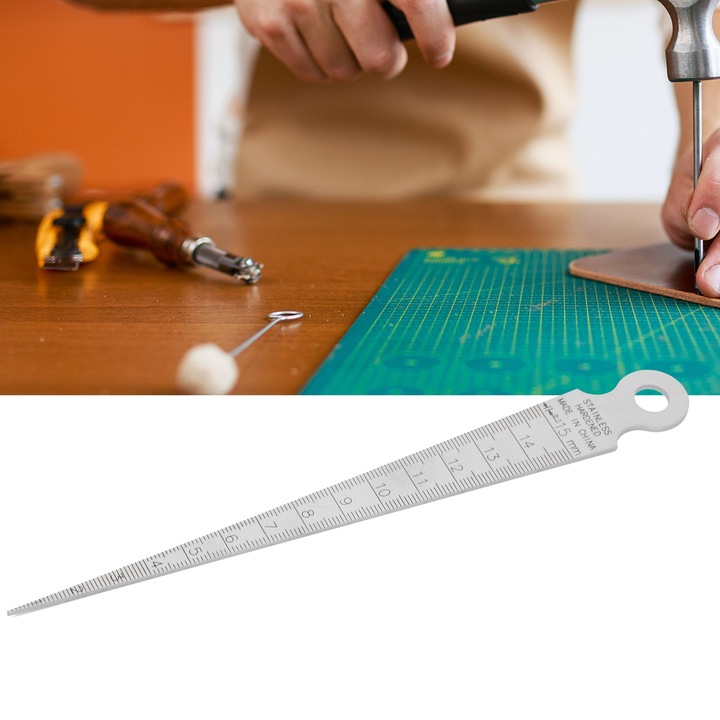 Mérőeszköz, Jormftte, kúpos mérőeszköz 1-15 mm, rozsdamentes acél, metrikus és hüvelykes szabvány