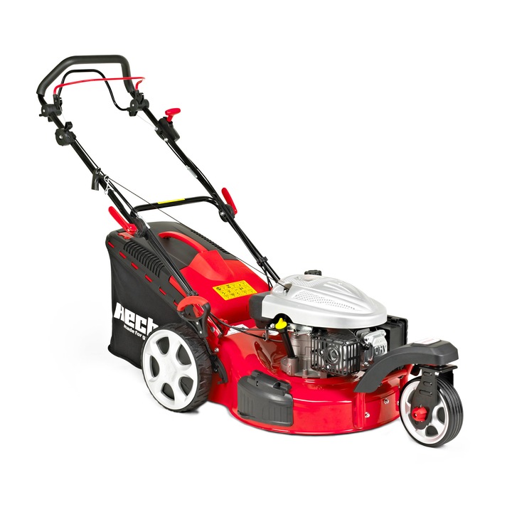 Косачка HECHT 5533 SW 5 в 1, бензин 6 к.с., самоходна, комплект за мулчиране, работна ширина 51 см