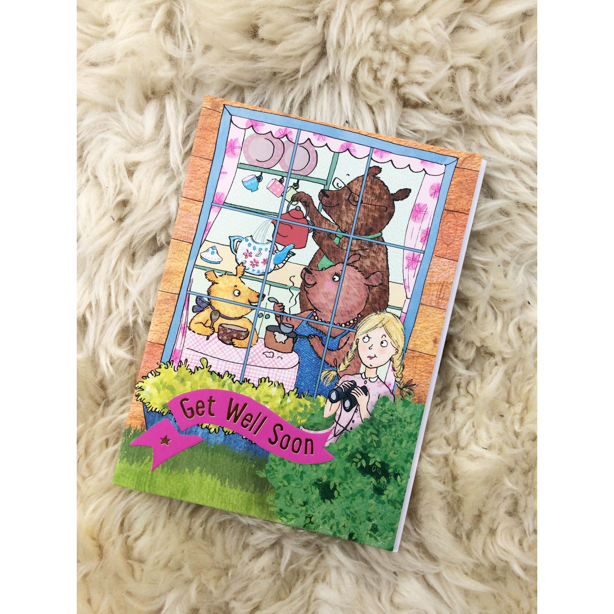 Felicitare cu poveste - Goldilocks and the Three Bears