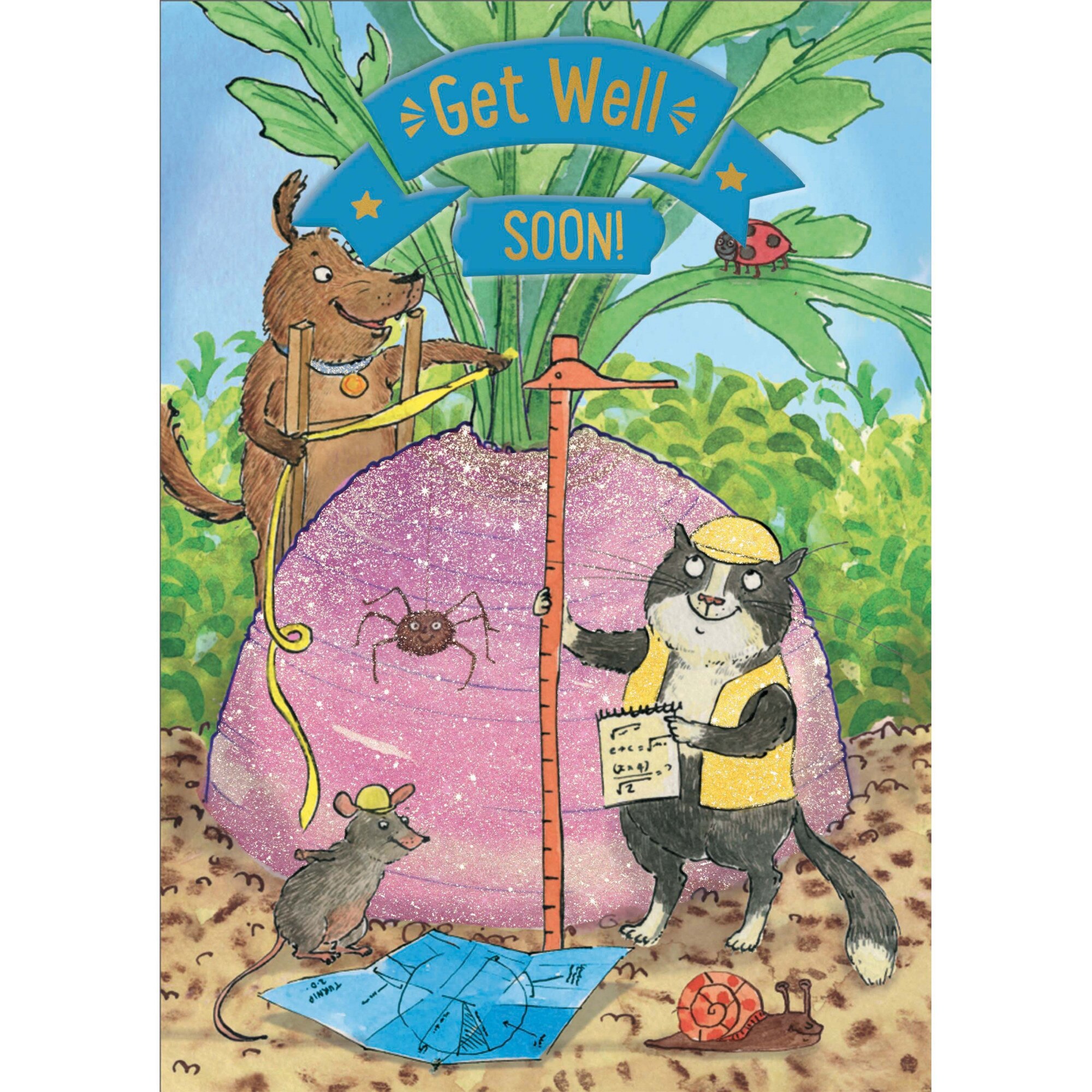 Felicitare cu poveste - Get well soon - The Enormous Turnip