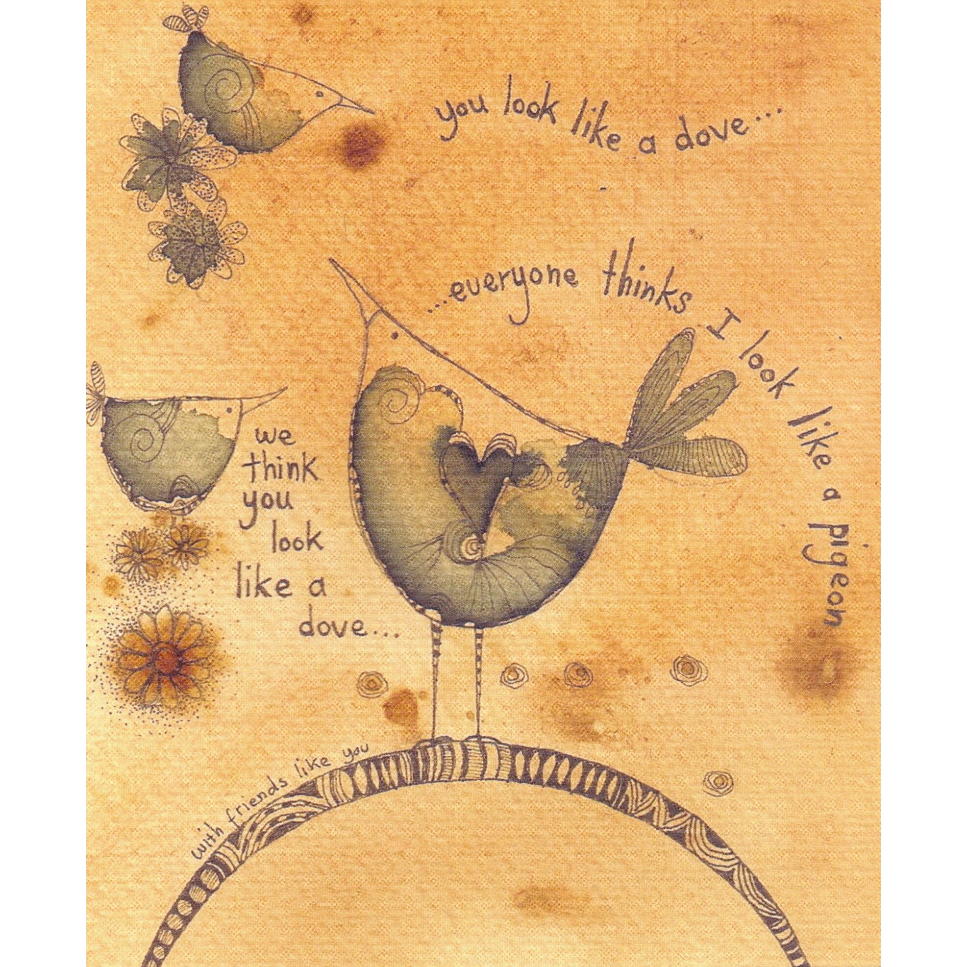 Felicitare - You look like a dove