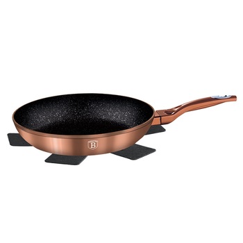 Tigaie Berlinger Haus gold, 3 straturi marmura antiaderenta, 24 cm, inductie Tigaie Berlinger Haus gold, 3 straturi marmura antiaderenta, 24 cm, inductie