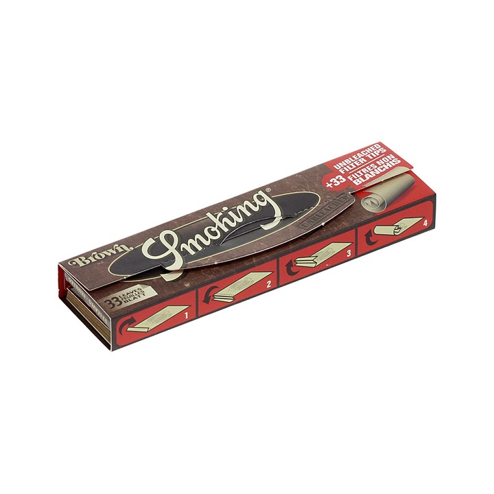 Foite Rulat Smoking King Size Brown + Filter, o bucata
