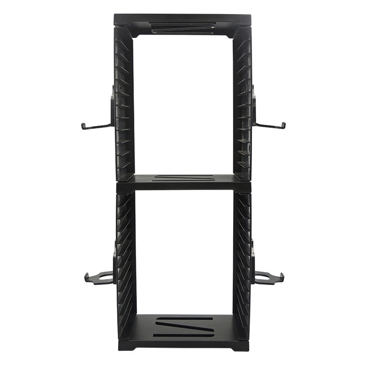 Suport Gamepad, 45.3x17.2cm, ABS, depozitare dubla, negru