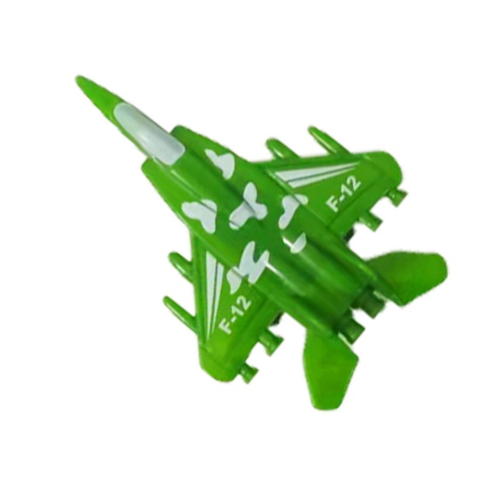 Katonai műanyag játékrepülő, Enforose, terepszínű modell, 4-6 éves gyermekeknek, 30x20cm