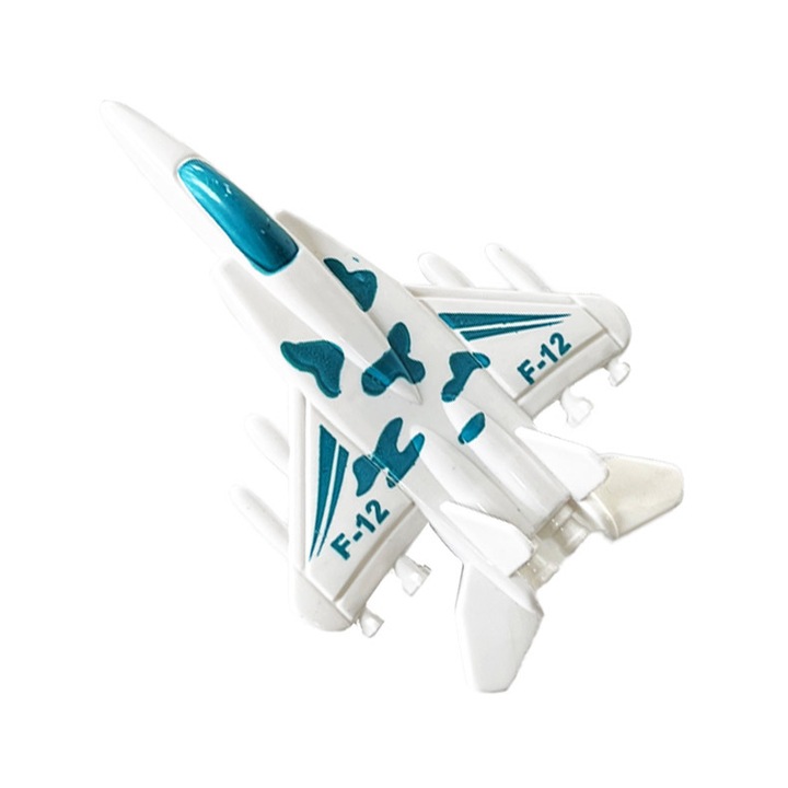 Avion de jucarie militar din plastic, Enforose, model camuflaj, set pentru copii 4-6 ani, 30x20cm