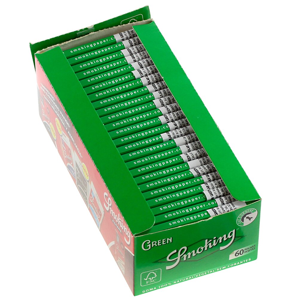 Foite Rulat Smoking Regular Green, 50 bucati