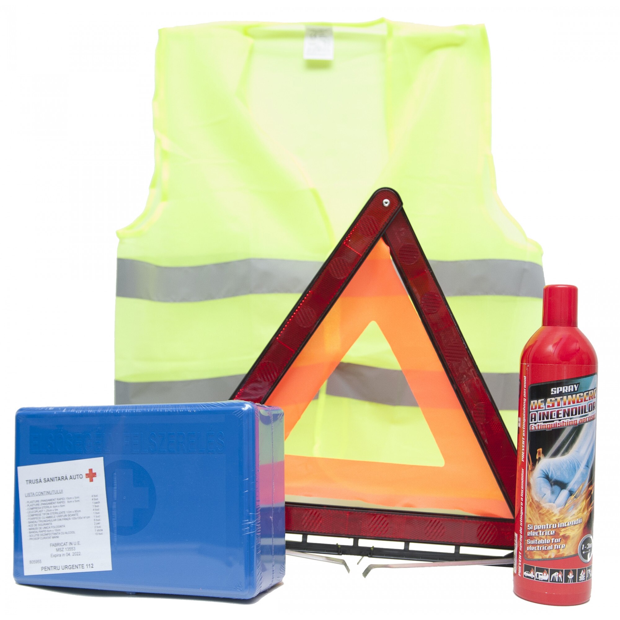 KIT auto obligatoriu omologat, termen valabilitate 5 ani