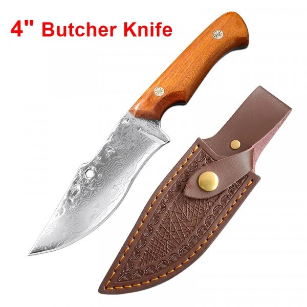 Cutit de bucatarie Damask Ayano Butcher, Handmade, stil japonez