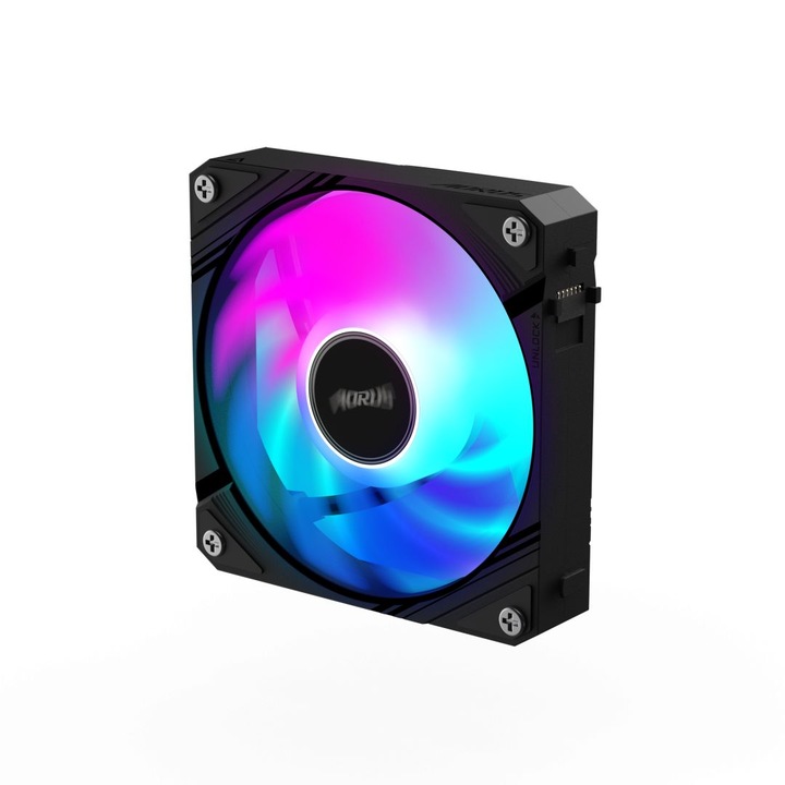 Gigabyte Aorus EZ Chain Fan 120 Black, 278555, Ventilátorok, Hűtők, Előlapi panelek