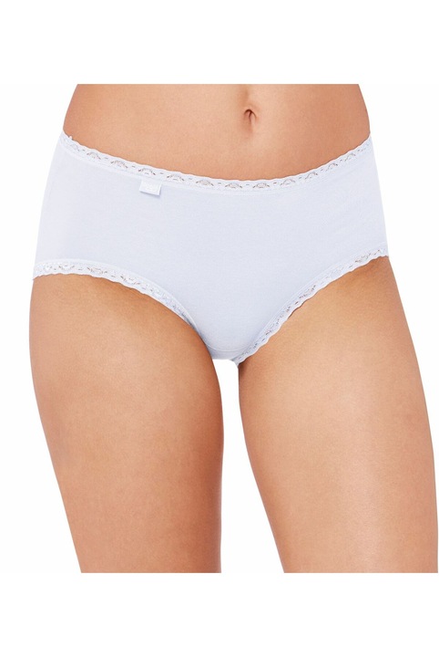 Памучни дантелени бикини Sloggi 24/7, Triumph, бели
