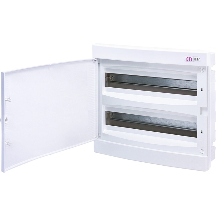 Cofret PVC, 36 module, incastrat, IP40, alb, usa alba, 001101084, ETI ...