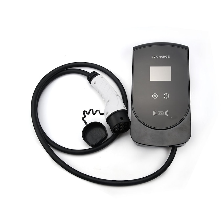 CHIGOODS Statie de incarcare masini electrice EV Power Incarcator EV, Typ 2, 3Phase, 3P, 22KW, 380V, 32A, TUYA APP, wifi, card RFID, cablu de alimentare de 5m, pentru BYD Tesla, ATTO3, MG MG4