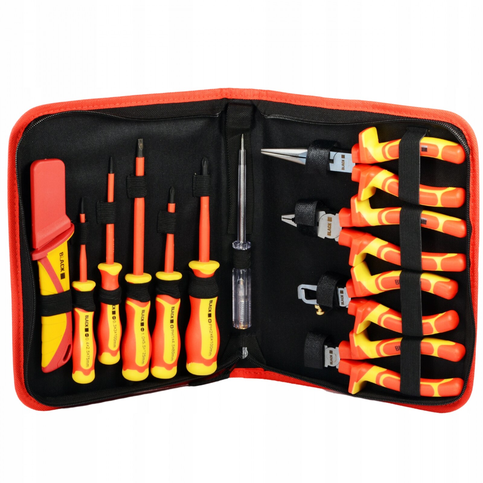 Set scule izolate 1000V clesti surubelnite pentru electricieni 11