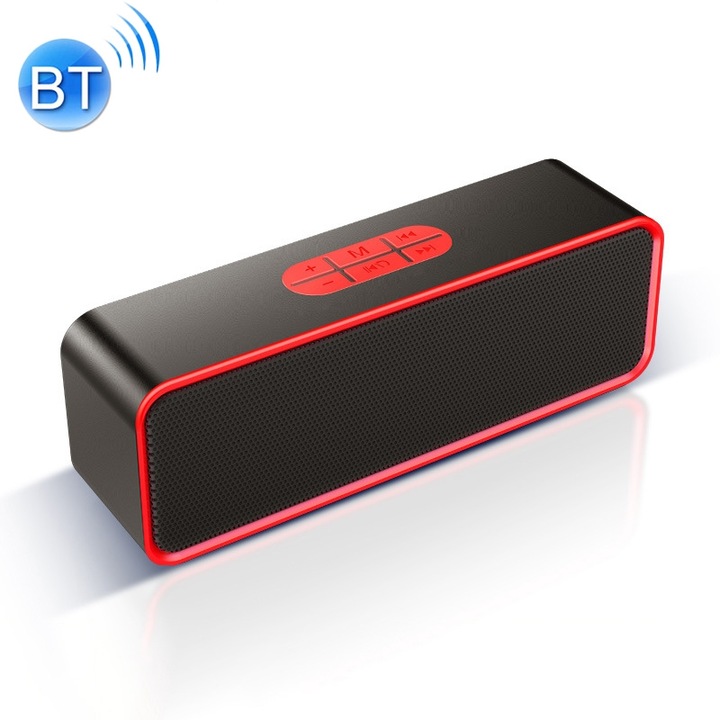 Boxa portabila SC211 A+, Bluetooth 4.2, rosu