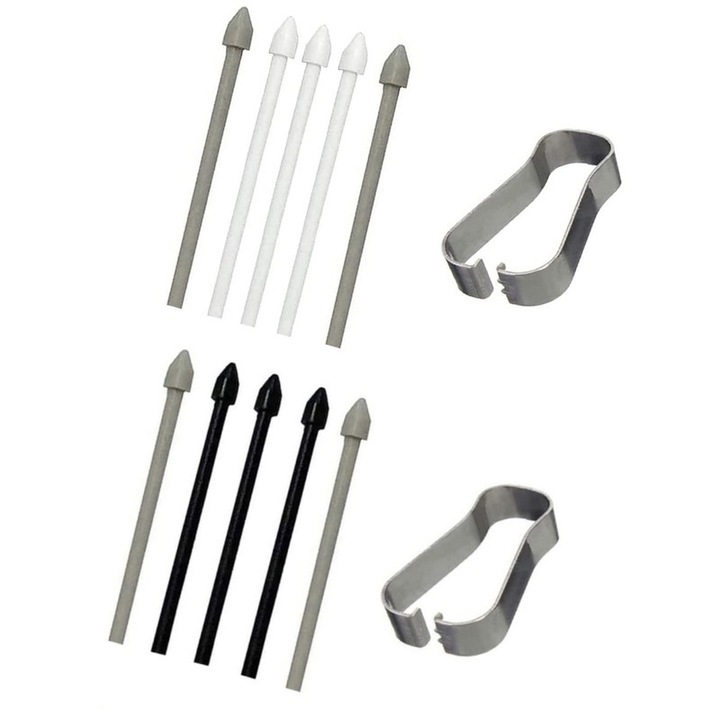 Set de 12 varfuri de stilou, Basesailor, accesorii tableta, pentru Samsung Galaxy Tab S6 Lite/S7/S7+/S7 FE/S6/S8 Ultra/Note 10/Note 10+/Note 20/Note 20 Ultra