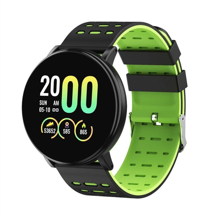Bratara fitness W5SV, design modern, monitorizare somn, alarma vibratie, violet