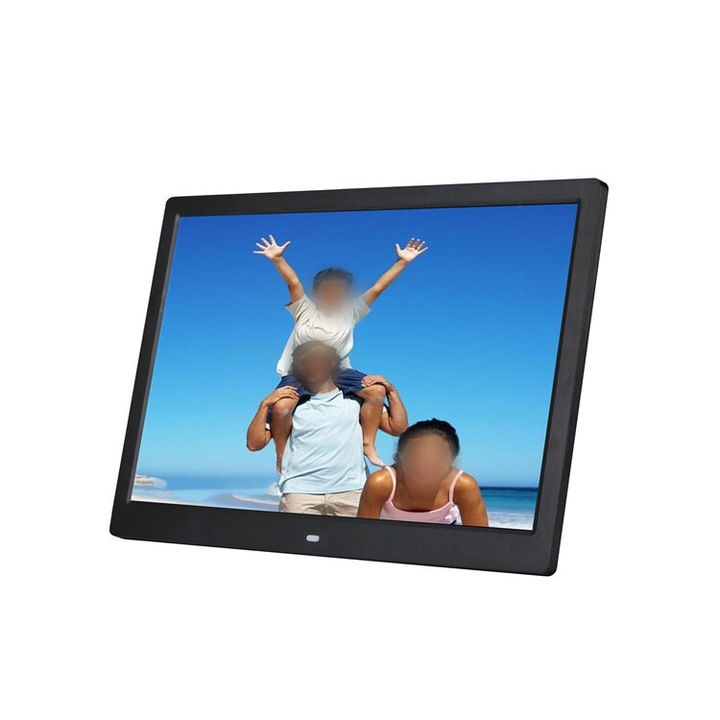 Digitális képkeret, 15,4 hüvelykes, HD 1080P kép, videó zene lejátszás támogatás, óra naptár funkció, USB port, HDMI, SD kártya, WIFI csatlakozás