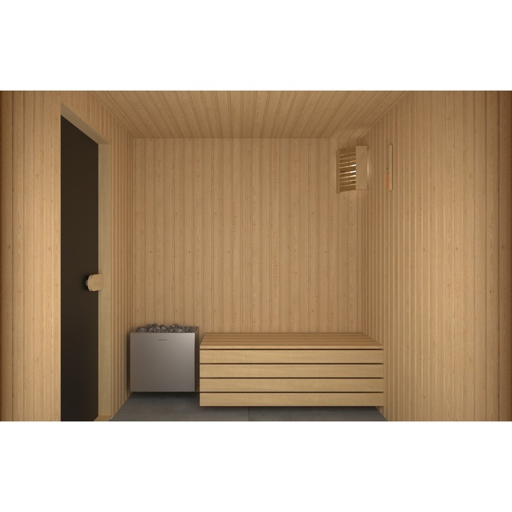 Комплект за сауна Sentiotec Направи си сам, с общивка смърч, 2 х 2м
