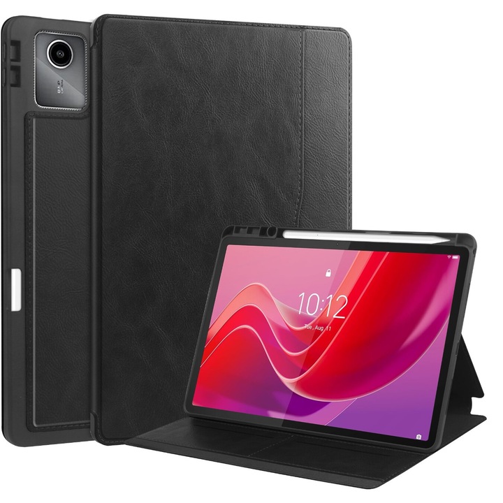 Carcasa Transparenta Pentru Creion Cu Card Pentru Lenovo Tab M11 10.95" 11" Tb330fu Tb330xu Tb331fc Negru
